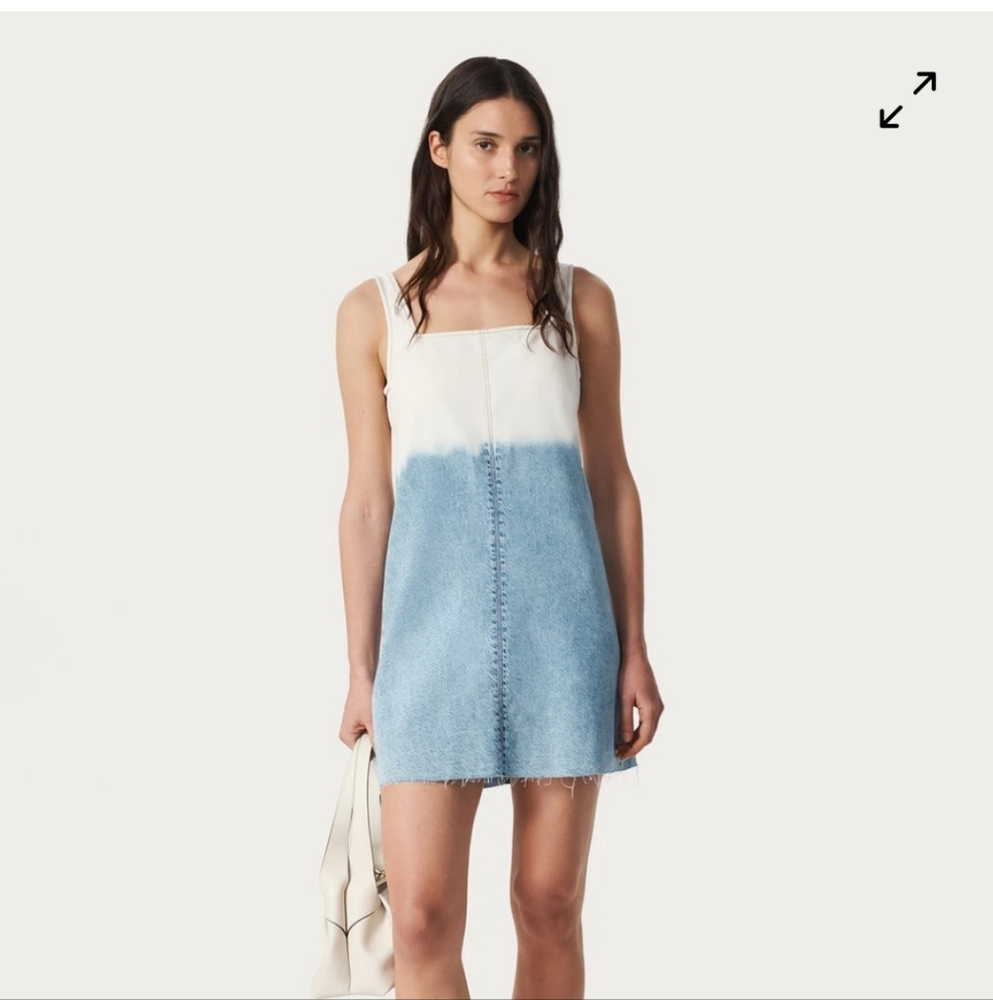 NWT rag & bone Blue and White Jayde Denim Mini Dress
